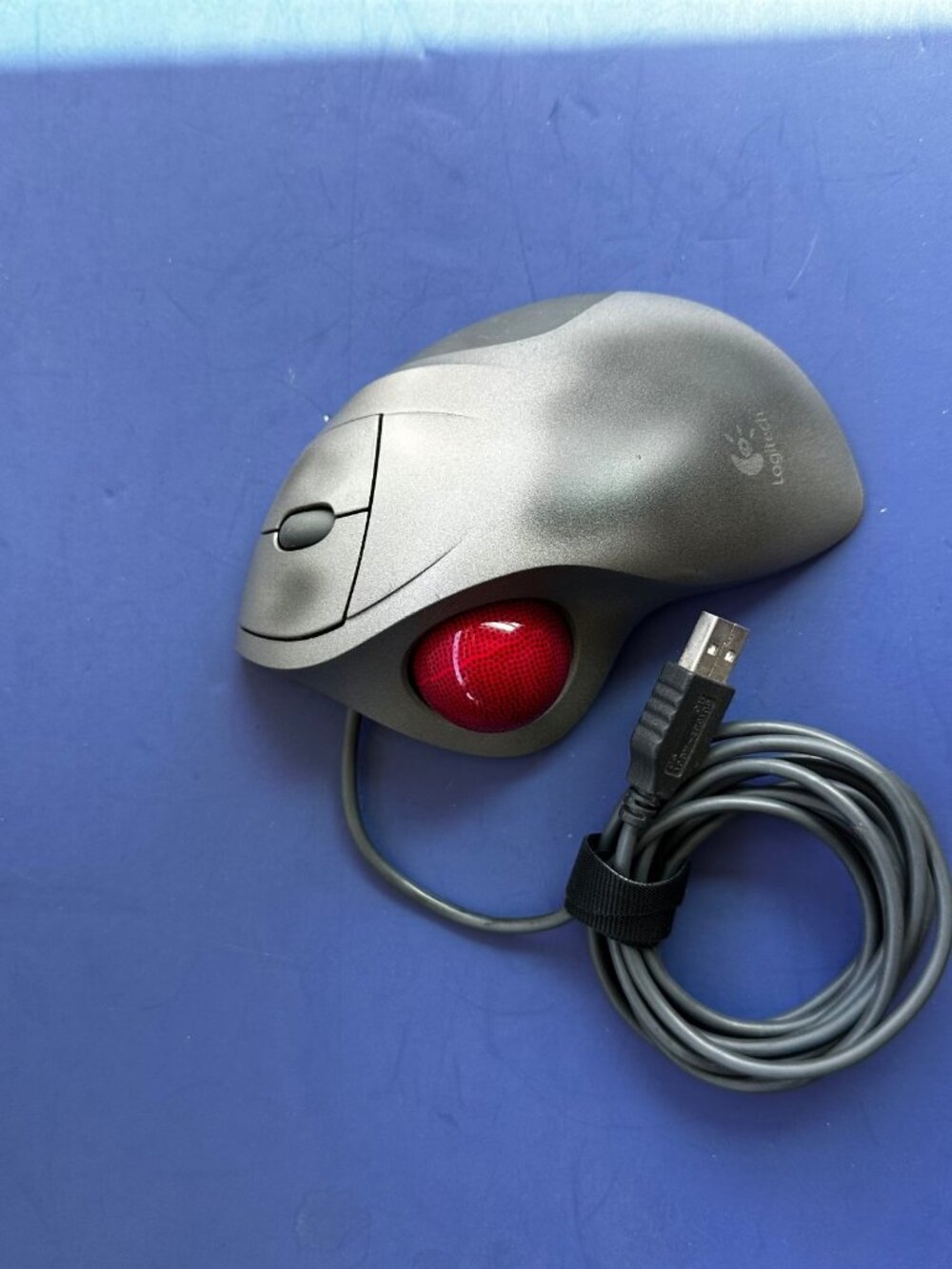 Logitech TrackMan Wheel Optical Trackball T-BB18 USB Tested Working